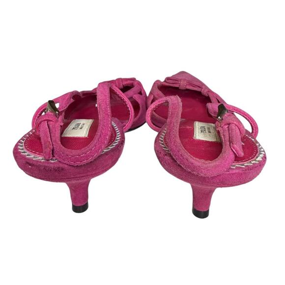 Prada pink suede slingback kitten - Picture 6 of 8
